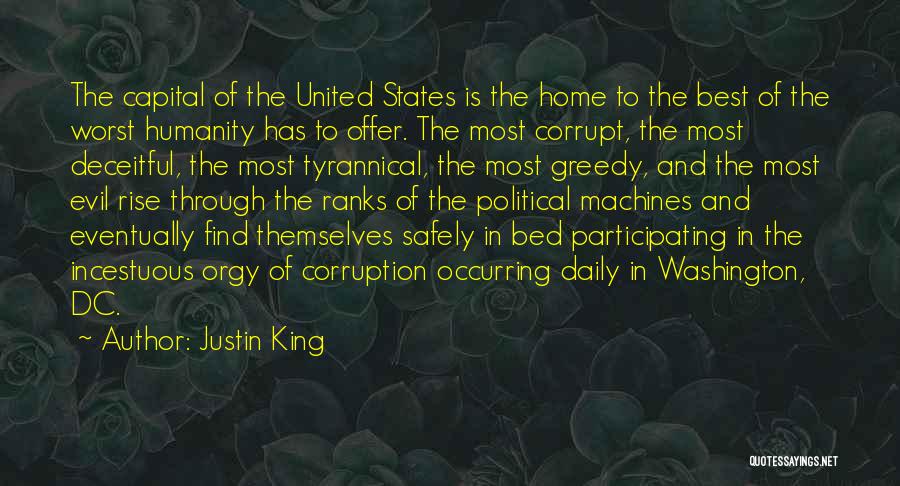 Humanity And Evil Quotes By Justin King