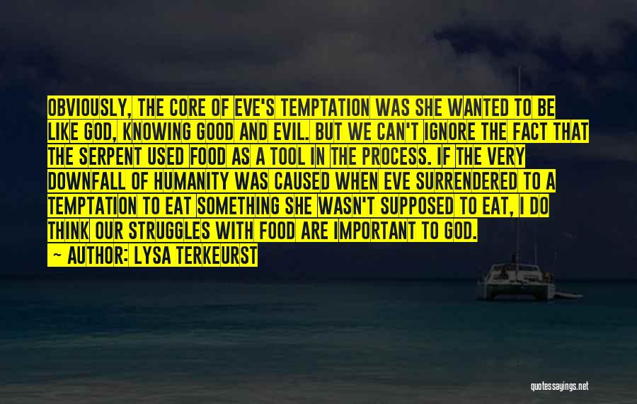 Humanity And Evil Quotes By Lysa TerKeurst