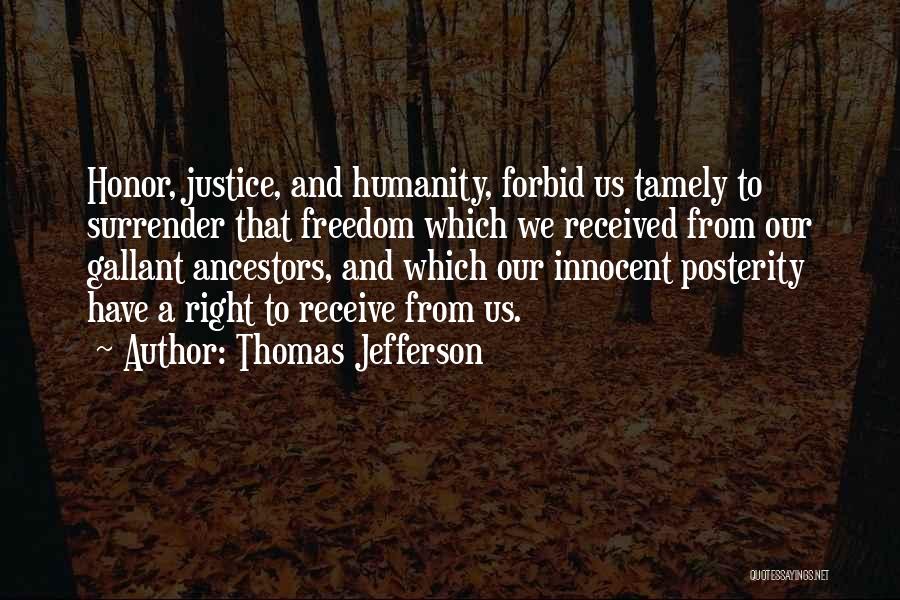 Humanity And Quotes By Thomas Jefferson