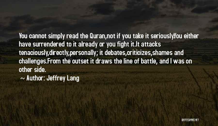 Humanity And Religion Quotes By Jeffrey Lang
