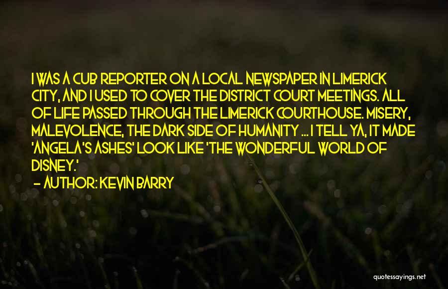 Humanity And The World Quotes By Kevin Barry