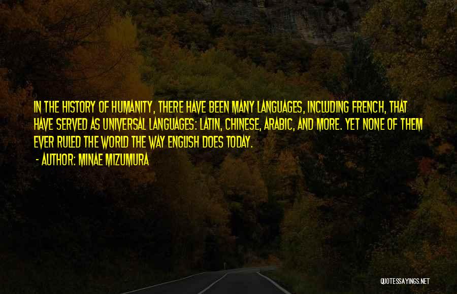 Humanity And The World Quotes By Minae Mizumura