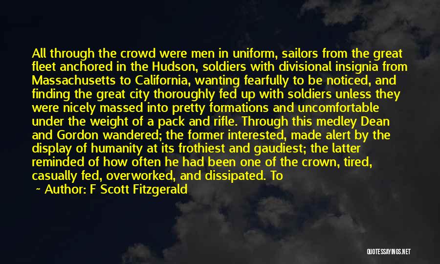 Humanity And War Quotes By F Scott Fitzgerald