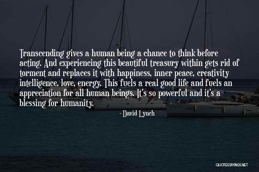 Humanity Being Good Quotes By David Lynch