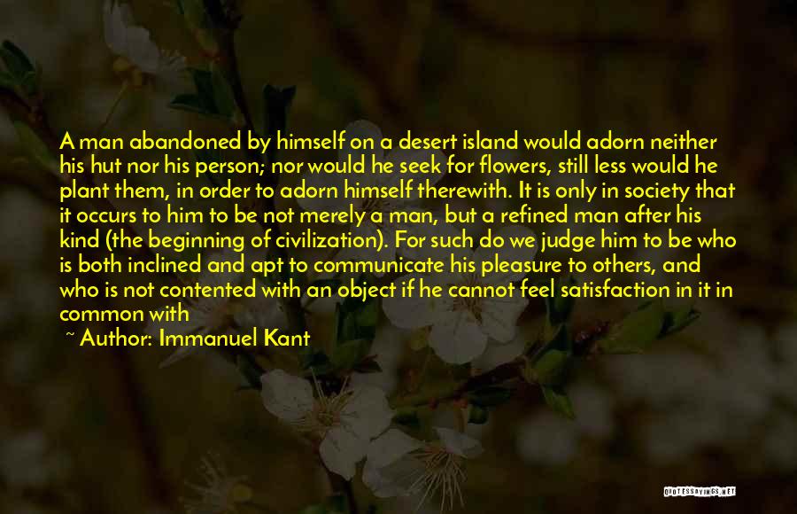 Humanity In Society Quotes By Immanuel Kant