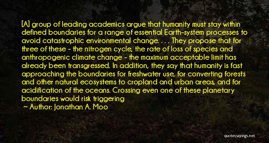 Humanity In Society Quotes By Jonathan A. Moo