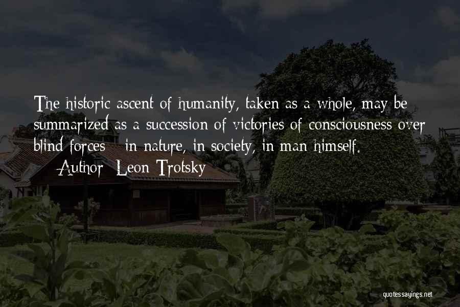 Humanity In Society Quotes By Leon Trotsky