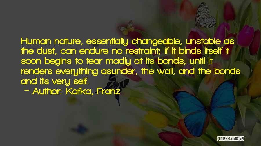 Humanity Nature Quotes By Kafka, Franz