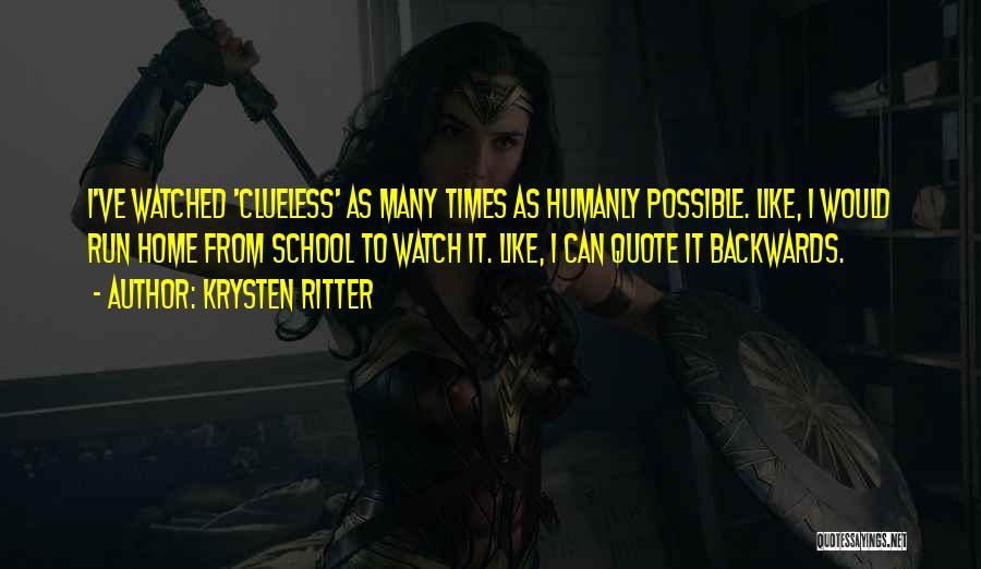 Humanly Possible Quotes By Krysten Ritter