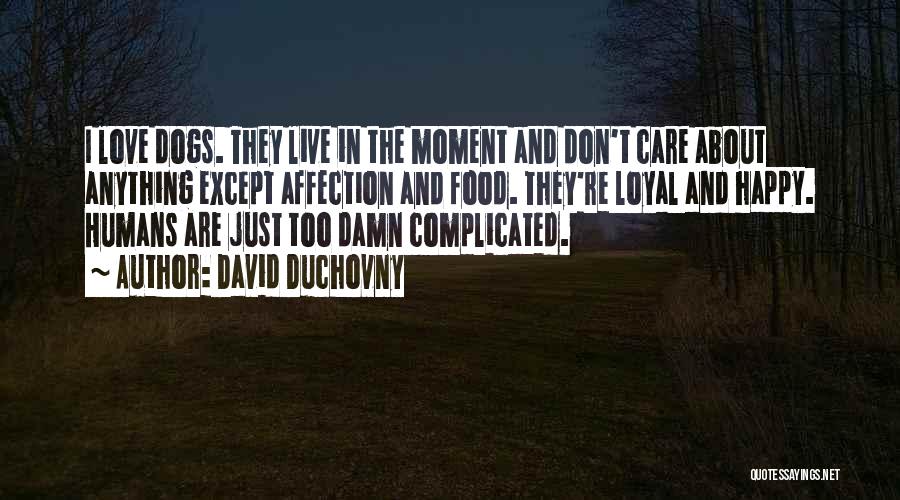 Humans And Dogs Quotes By David Duchovny