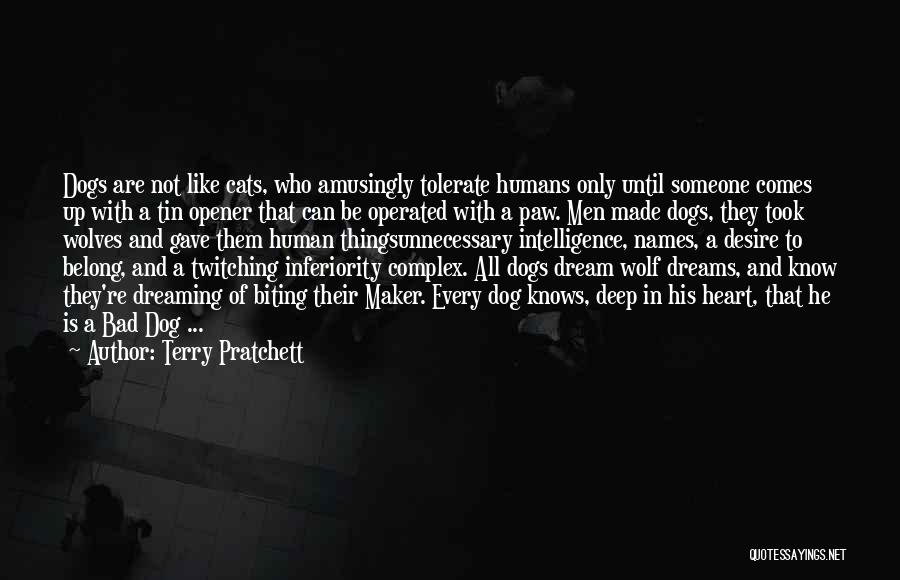 Humans And Dogs Quotes By Terry Pratchett