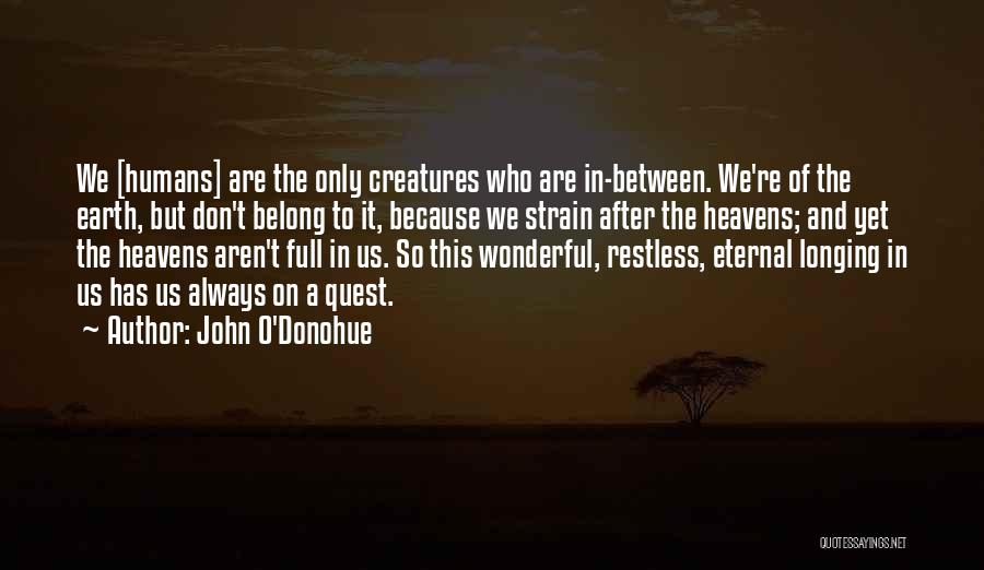 Humans And Earth Quotes By John O'Donohue