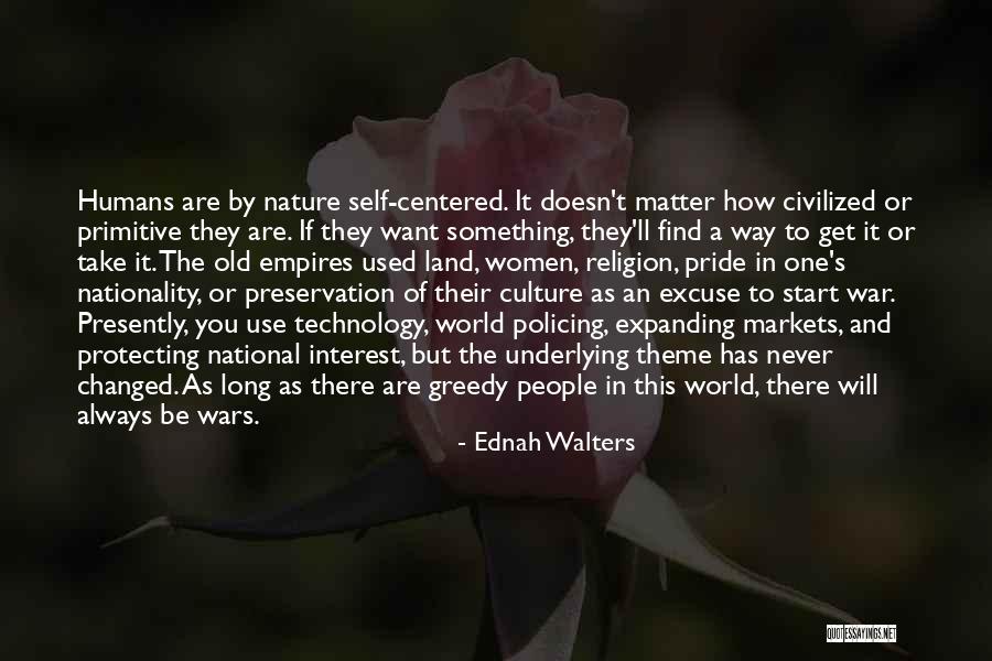 Humans And Nature Quotes By Ednah Walters