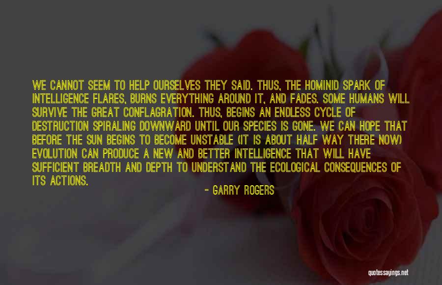 Humans And Nature Quotes By Garry Rogers