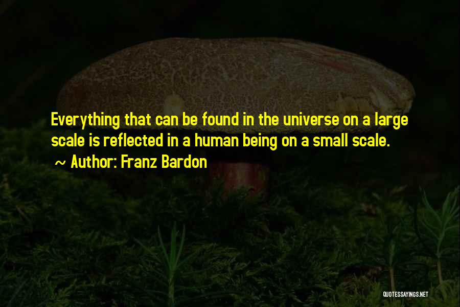 Humans Being Small Quotes By Franz Bardon