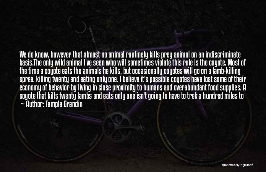 Humans Killing Each Other Quotes By Temple Grandin
