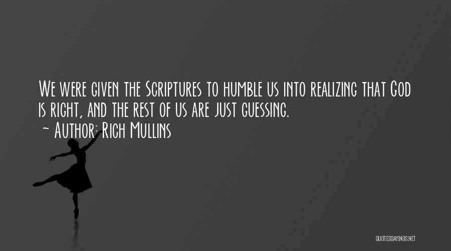 Humble Bible Quotes By Rich Mullins