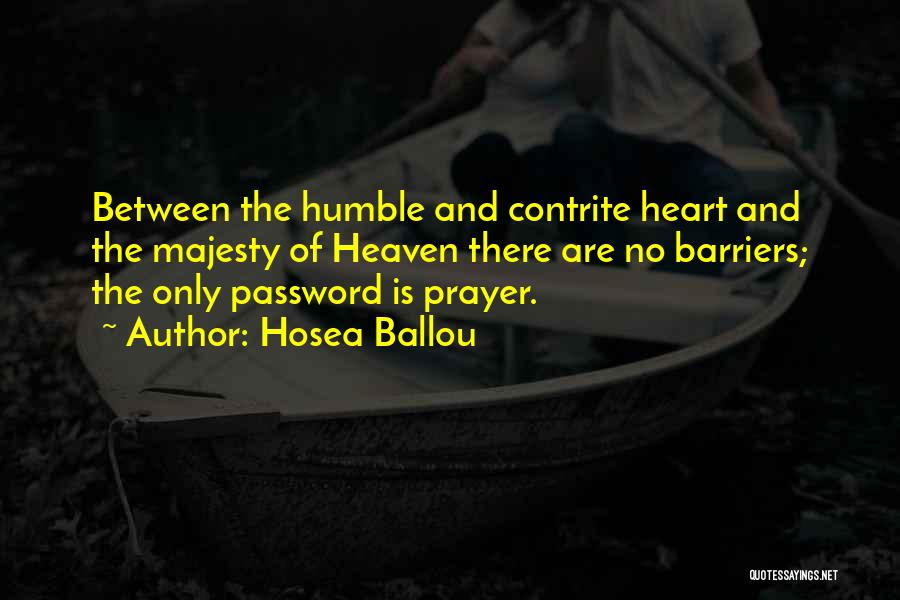 Humble Heart Quotes By Hosea Ballou