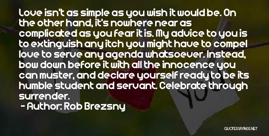 Humble Love Quotes By Rob Brezsny