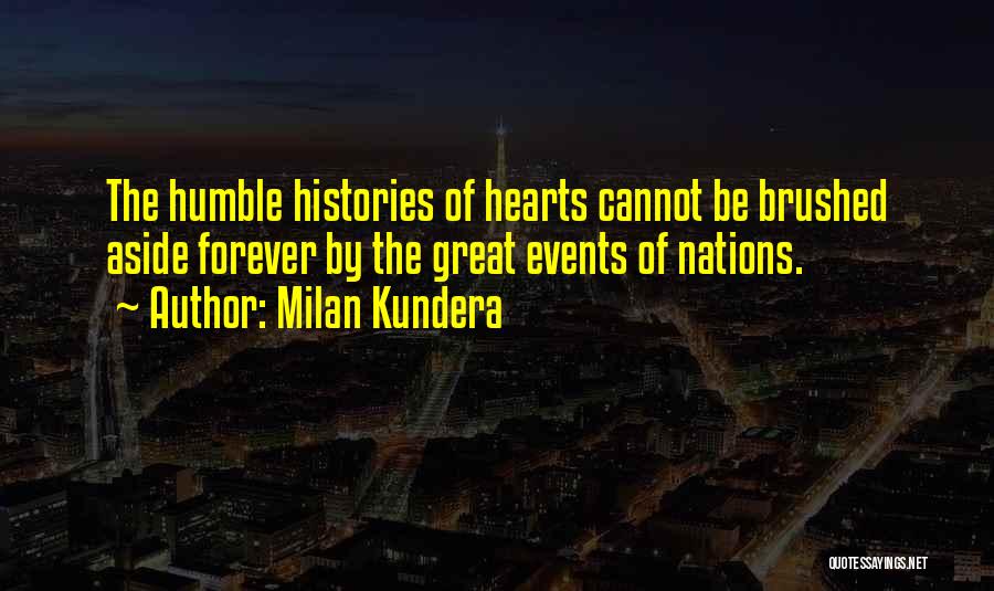 Humble Quotes By Milan Kundera