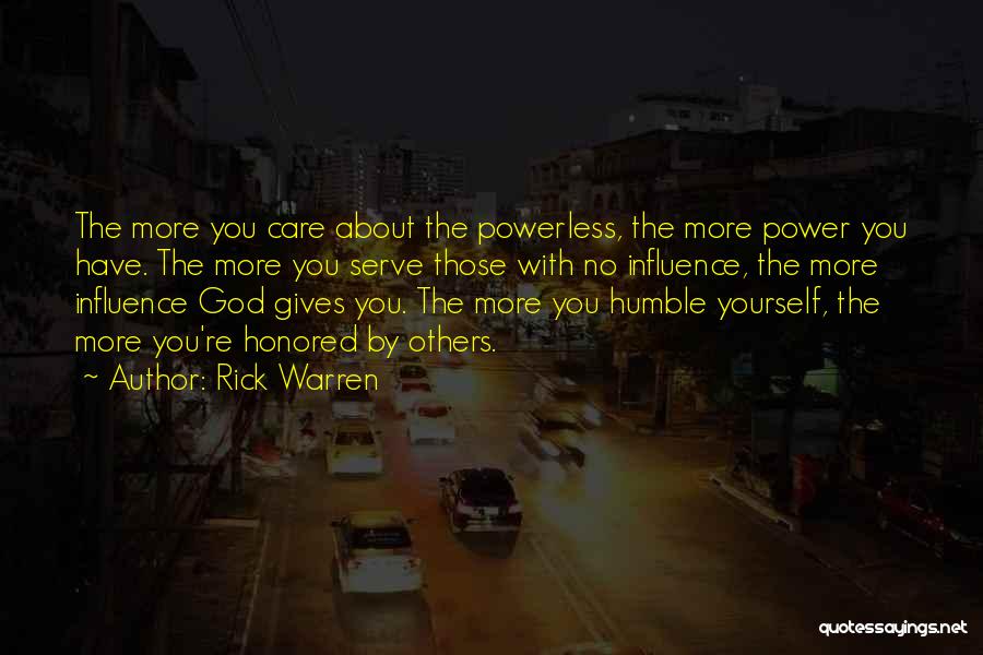 Humble Yourself Quotes By Rick Warren
