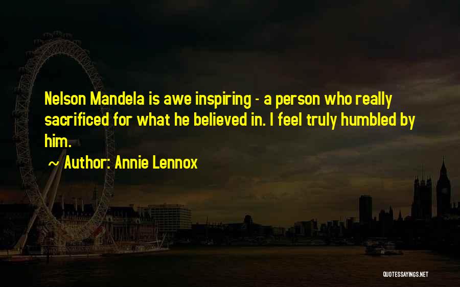 Humbled Quotes By Annie Lennox