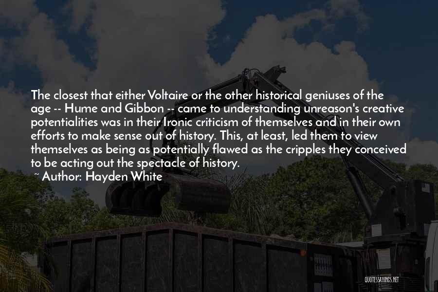 Hume Quotes By Hayden White