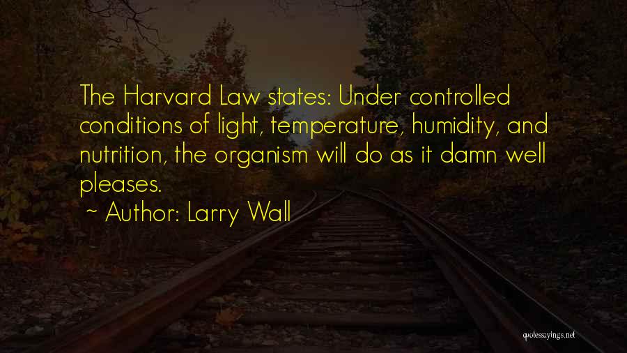 Humidity Quotes By Larry Wall