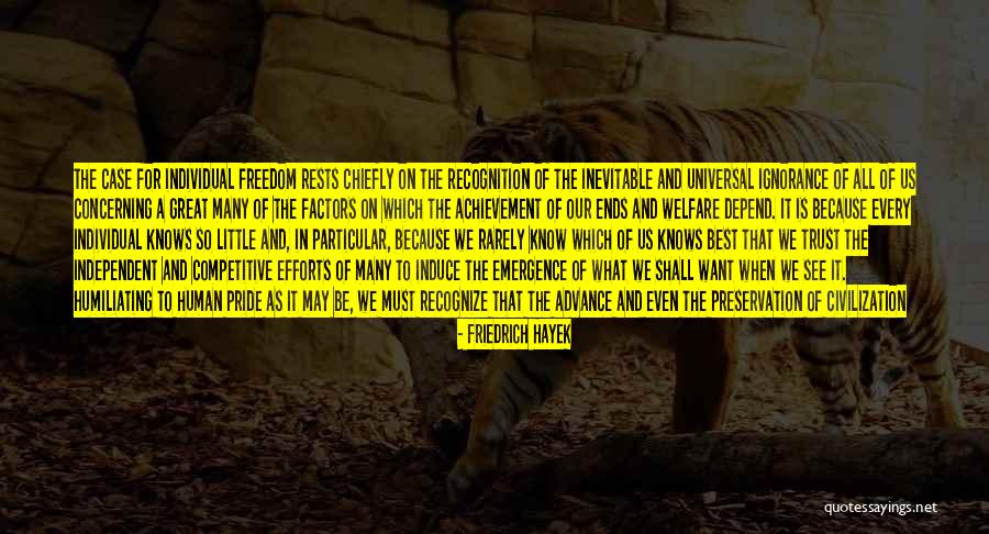 Humiliating Quotes By Friedrich Hayek Humiliating Quotes By Friedrich Hayek