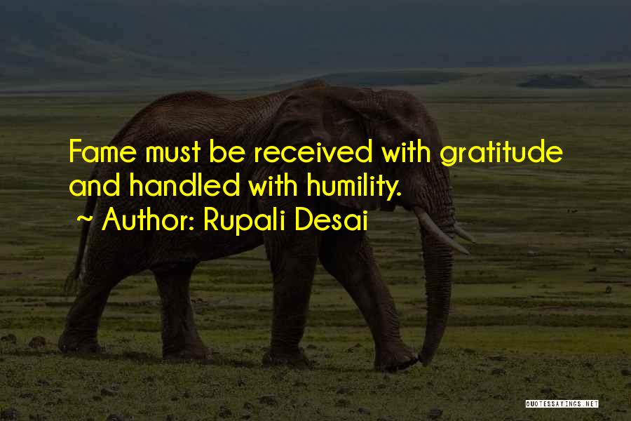 Humility And Gratitude Quotes By Rupali Desai