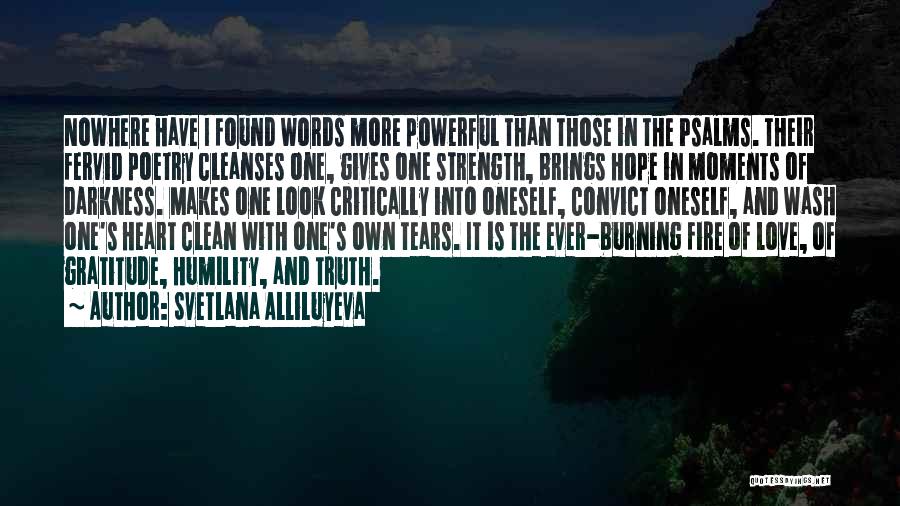 Humility And Gratitude Quotes By Svetlana Alliluyeva