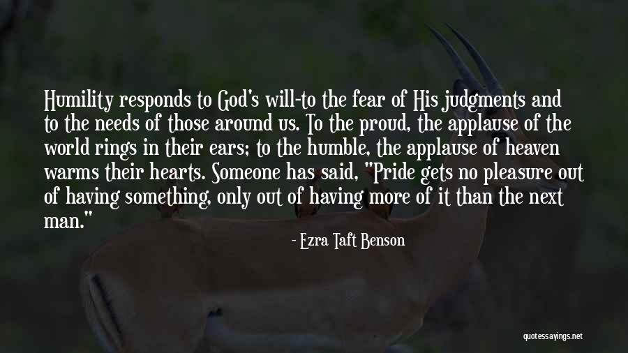 Humility And Pride Quotes By Ezra Taft Benson