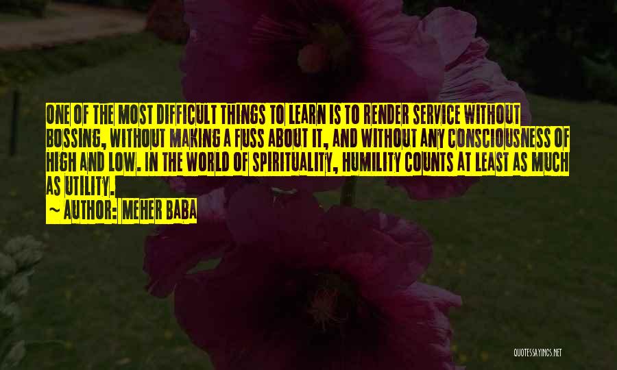 Humility And Service Quotes By Meher Baba