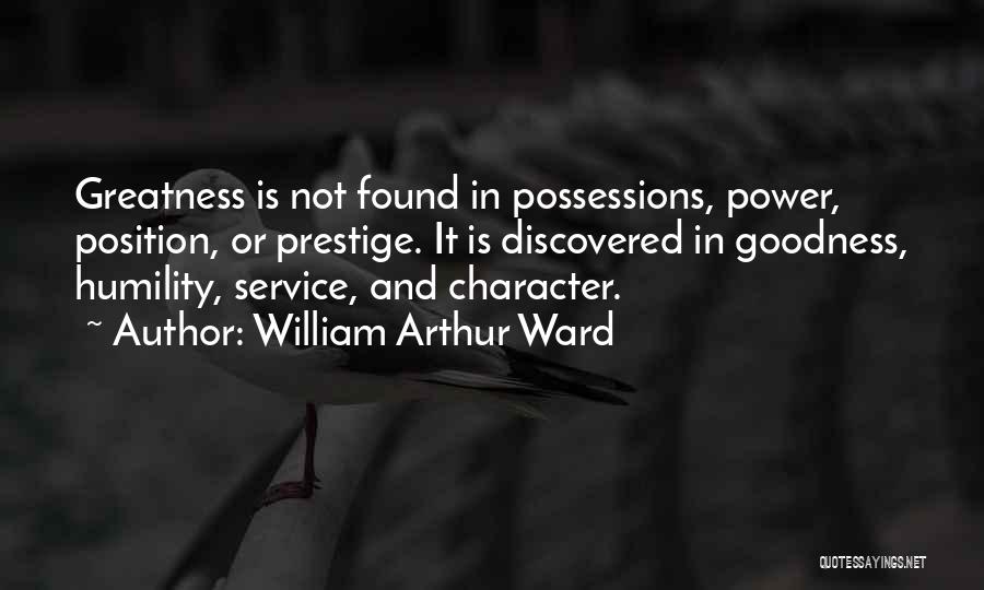 Humility And Service Quotes By William Arthur Ward