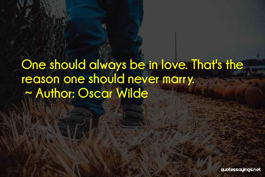 Humor In Marriage Quotes By Oscar Wilde