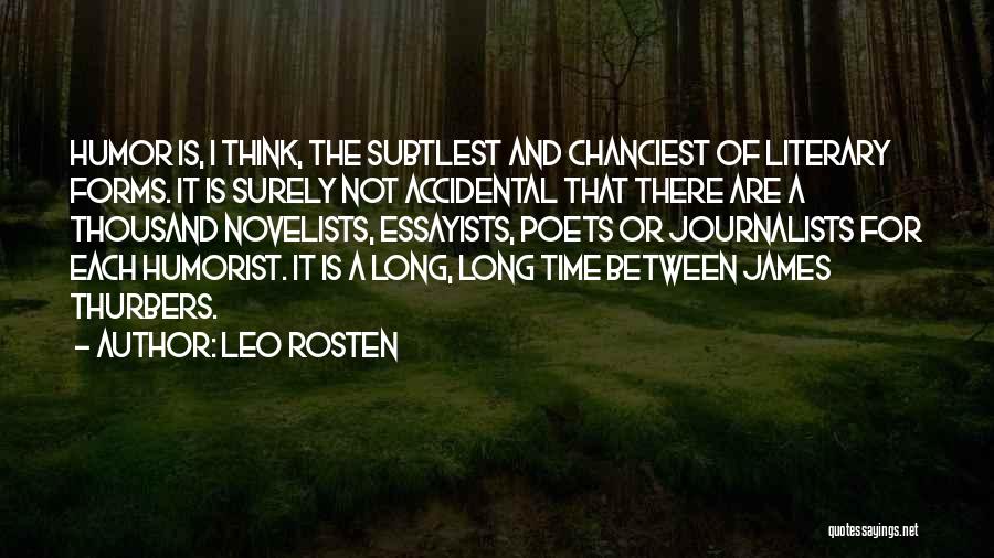 Humorist Quotes By Leo Rosten