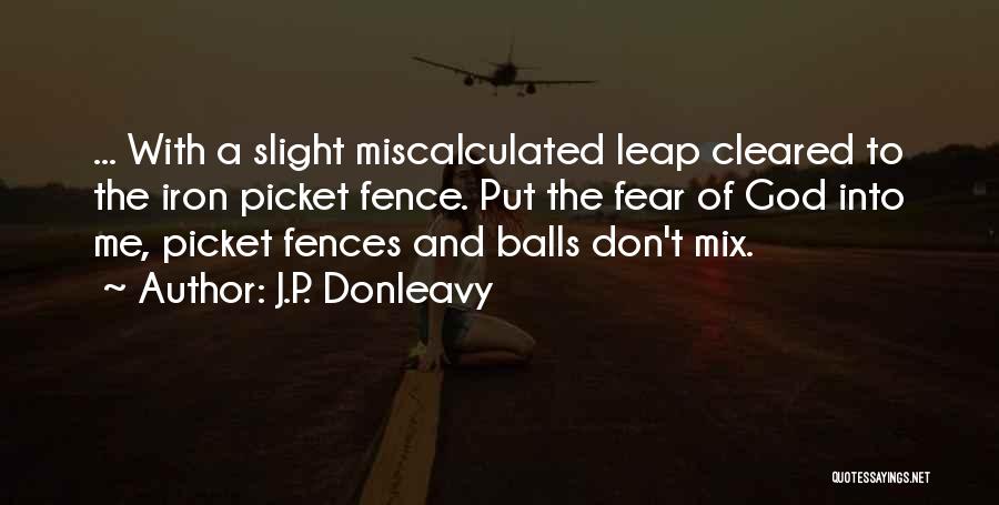 Humorous God Quotes By J.P. Donleavy