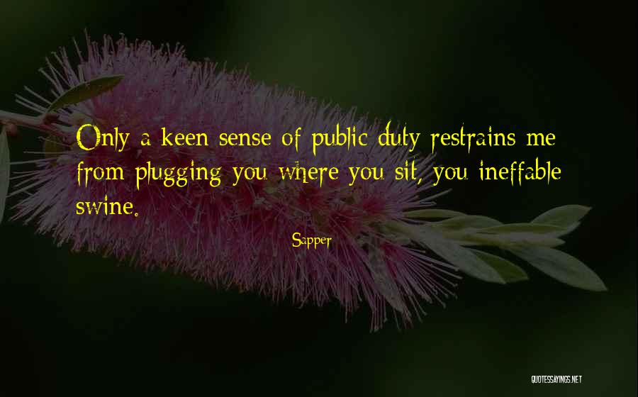 Humorous Insults Quotes By Sapper Humorous Insults Quotes By Sapper