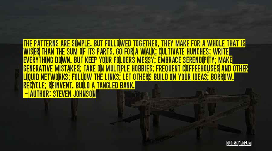 Hunches Quotes By Steven Johnson