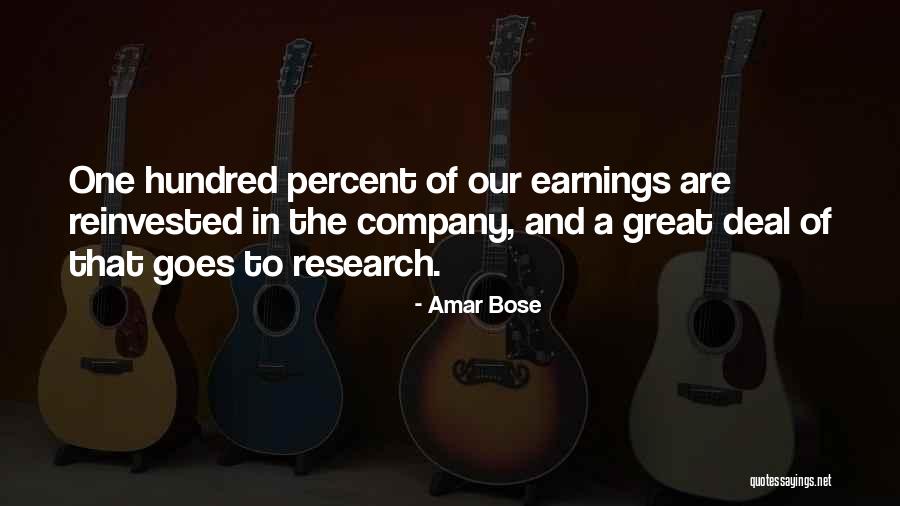 Hundred Percent Quotes By Amar Bose