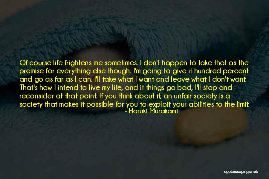 Hundred Percent Quotes By Haruki Murakami