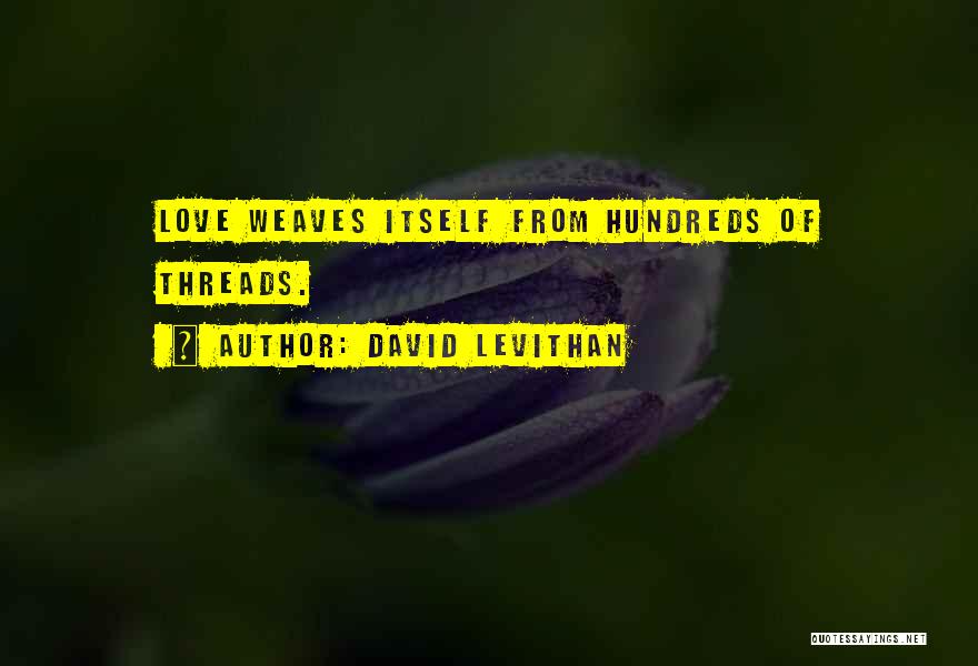 Hundreds Of Love Quotes By David Levithan