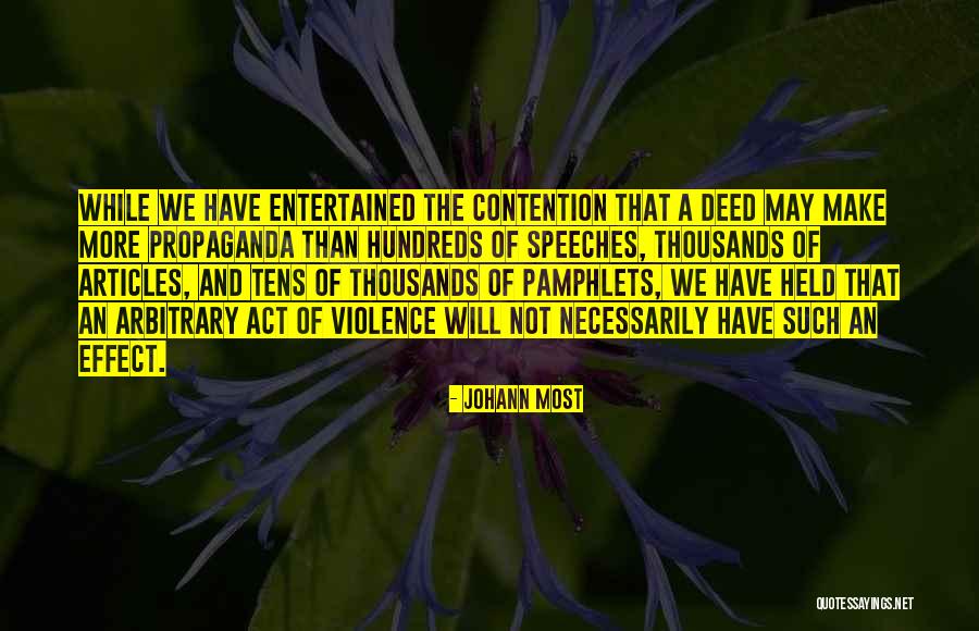 Hundreds Tens Quotes By Johann Most Hundreds Tens Quotes By Johann Most