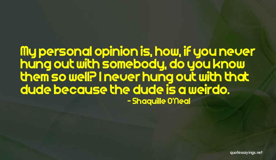 Hung Out Quotes By Shaquille O'Neal Hung Out Quotes By Shaquille O'Neal
