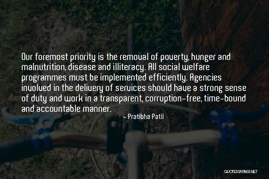 Hunger And Malnutrition Quotes By Pratibha Patil