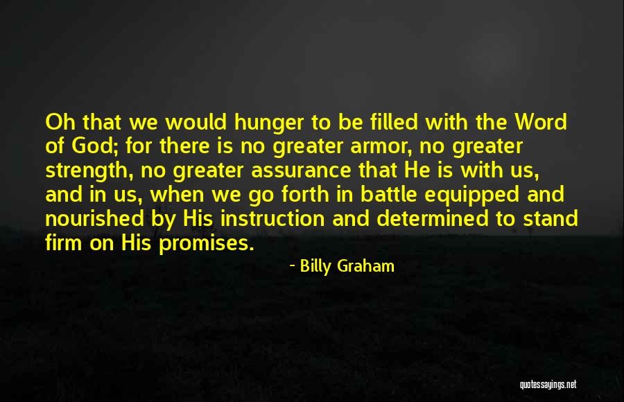 Hunger For God's Word Quotes By Billy Graham