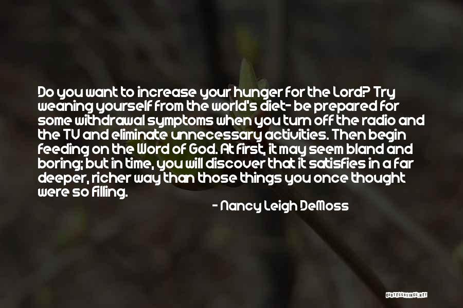 Hunger For God's Word Quotes By Nancy Leigh DeMoss