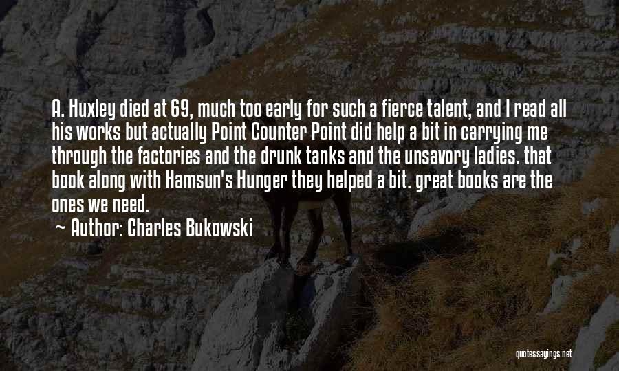 Hunger Point Quotes By Charles Bukowski