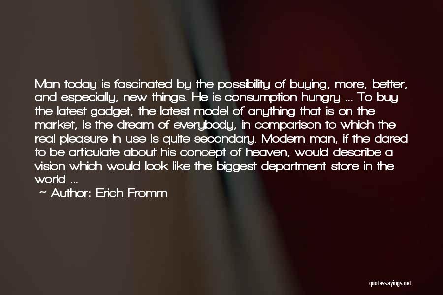 Hungry Man Quotes By Erich Fromm