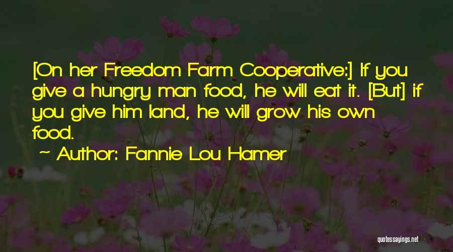 Hungry Man Quotes By Fannie Lou Hamer